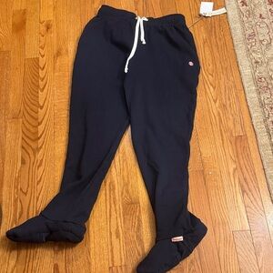 Feejays Women's Navy Blue Joggers with White Drawstring